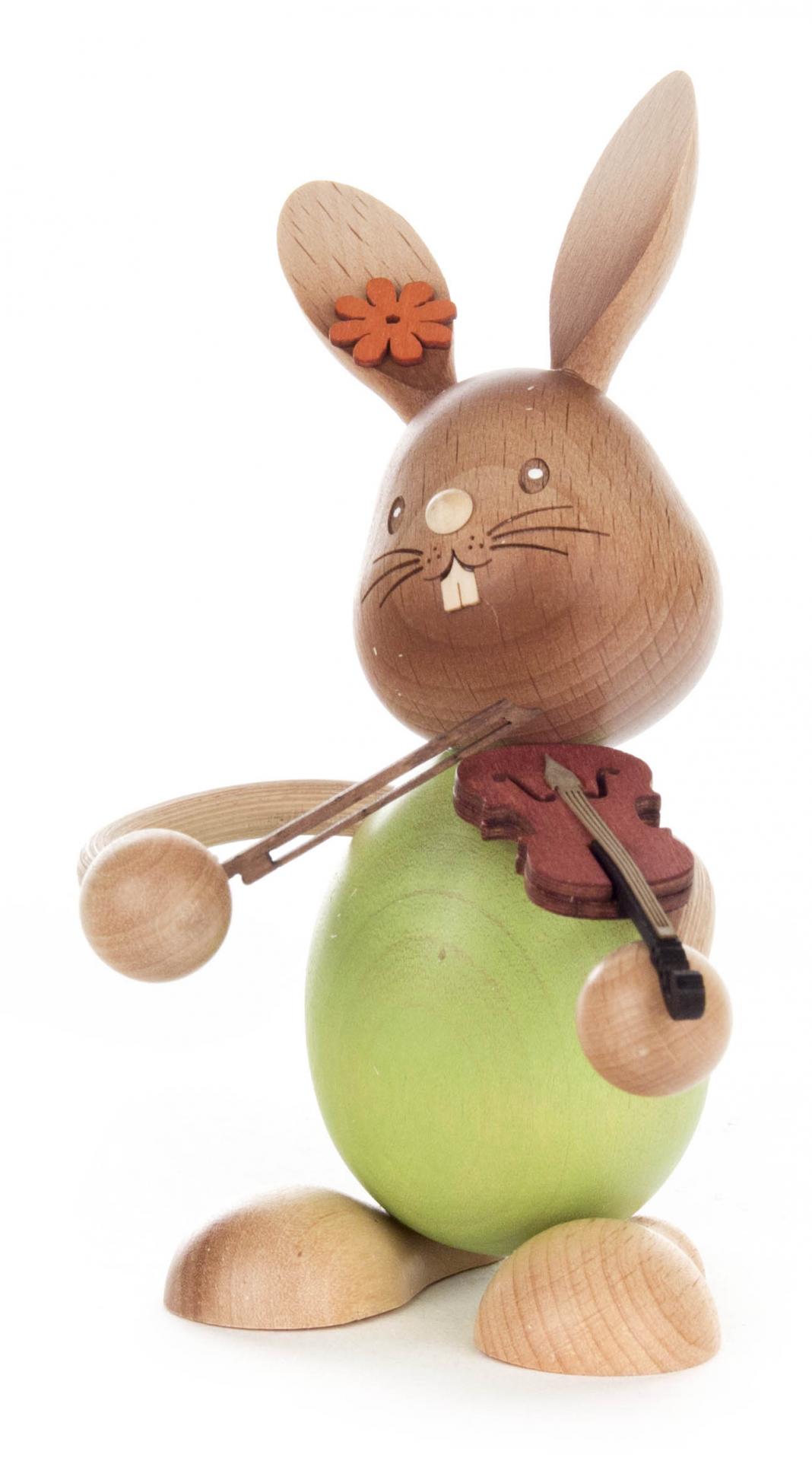 Hase Stupsi Mit Geige Holzfigur Osterdekoration DDV Lokal