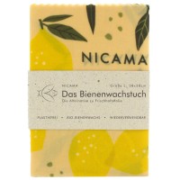 NICAMA Bienenwachstuch Zittrige Zitrone - Größe L