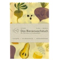 NICAMA Bienenwachstuch Gesundes Gemüse - Größe L