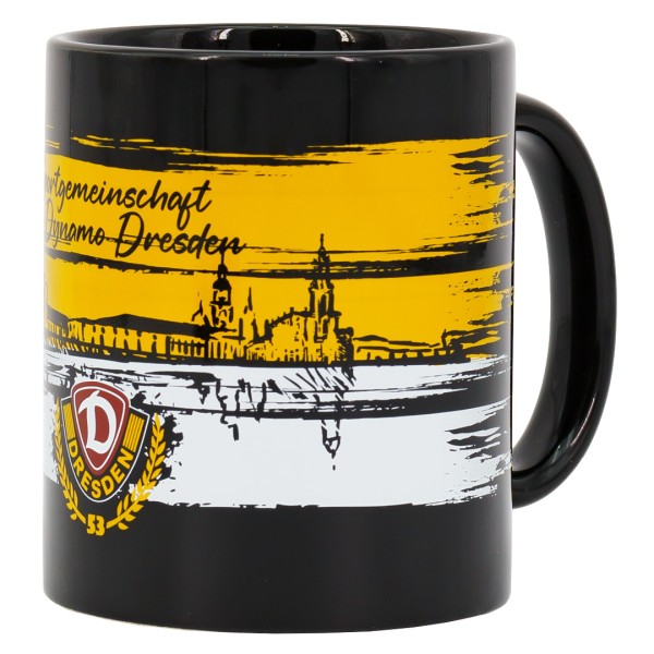 Dynamo Dresden - Kaffeetasse SILHOUETTE - schwarz