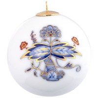 Meissen - Baumschmuck Kugel - Noble Blue