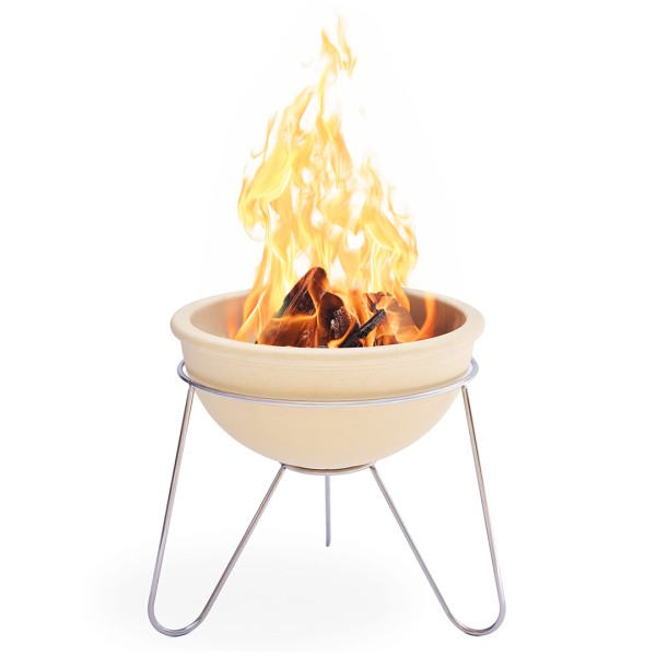 Feuerspeicher Feuerschale XL - Outdoor - wärmespeichernde CeraFlam® Feuerkeramik