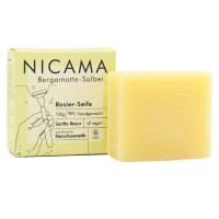 NICAMA Rasierseife Bergamotte-Salbei - 25 g