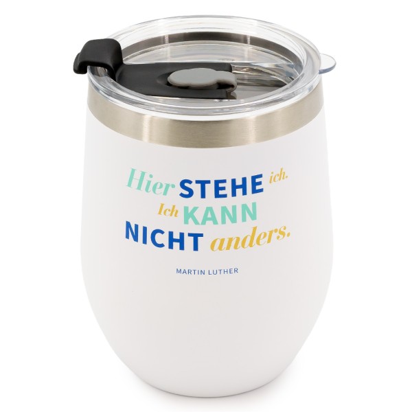 Frauenkirche Original - Thermo-Kaffeebecher "Hier stehe ich. Ich kann nicht anders."