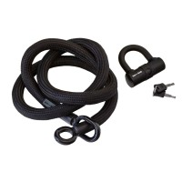 Fahrrad-Schloss Tex-Lock eyelet inkl. U-Lock - Gr. L - 160 cm - schwarz